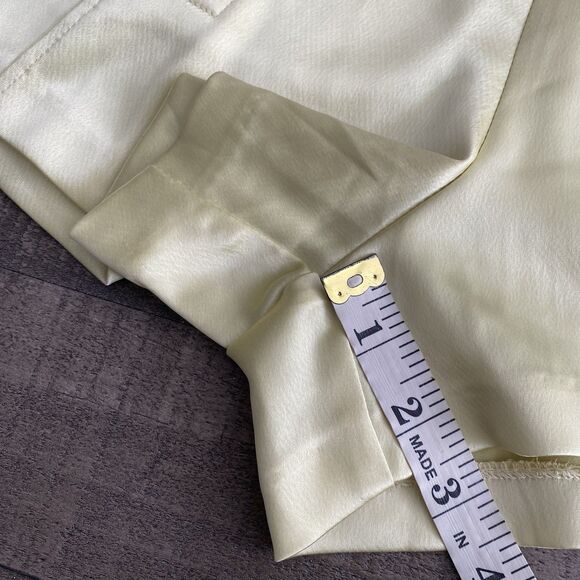 Generation Love High Waist Satin Butter Yellow Shorts‎  Size Small - Picture 9 of 10